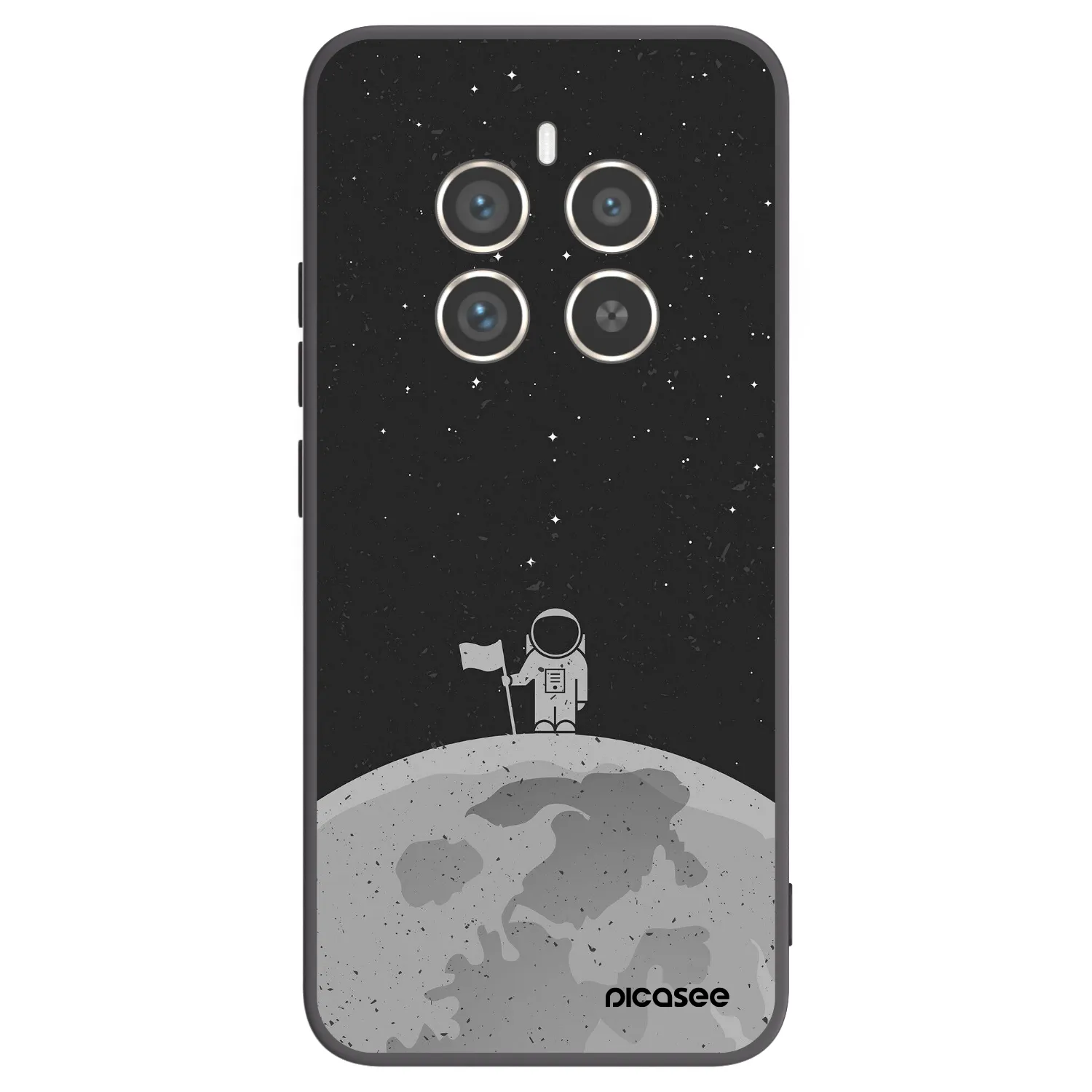 Picasee Realme 12 Pro 5G Hülle - Schwarzes Silikon - Astronaut