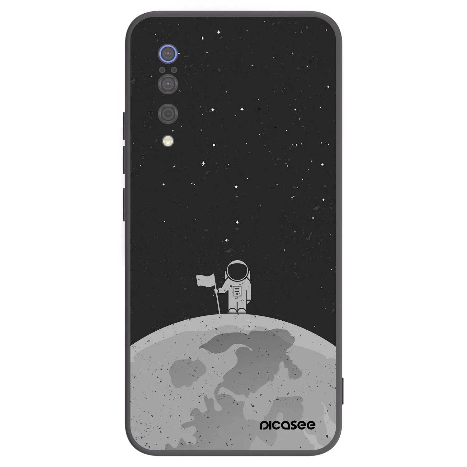 Picasee Xiaomi Mi 9 Hülle - Schwarzes Silikon - Astronaut