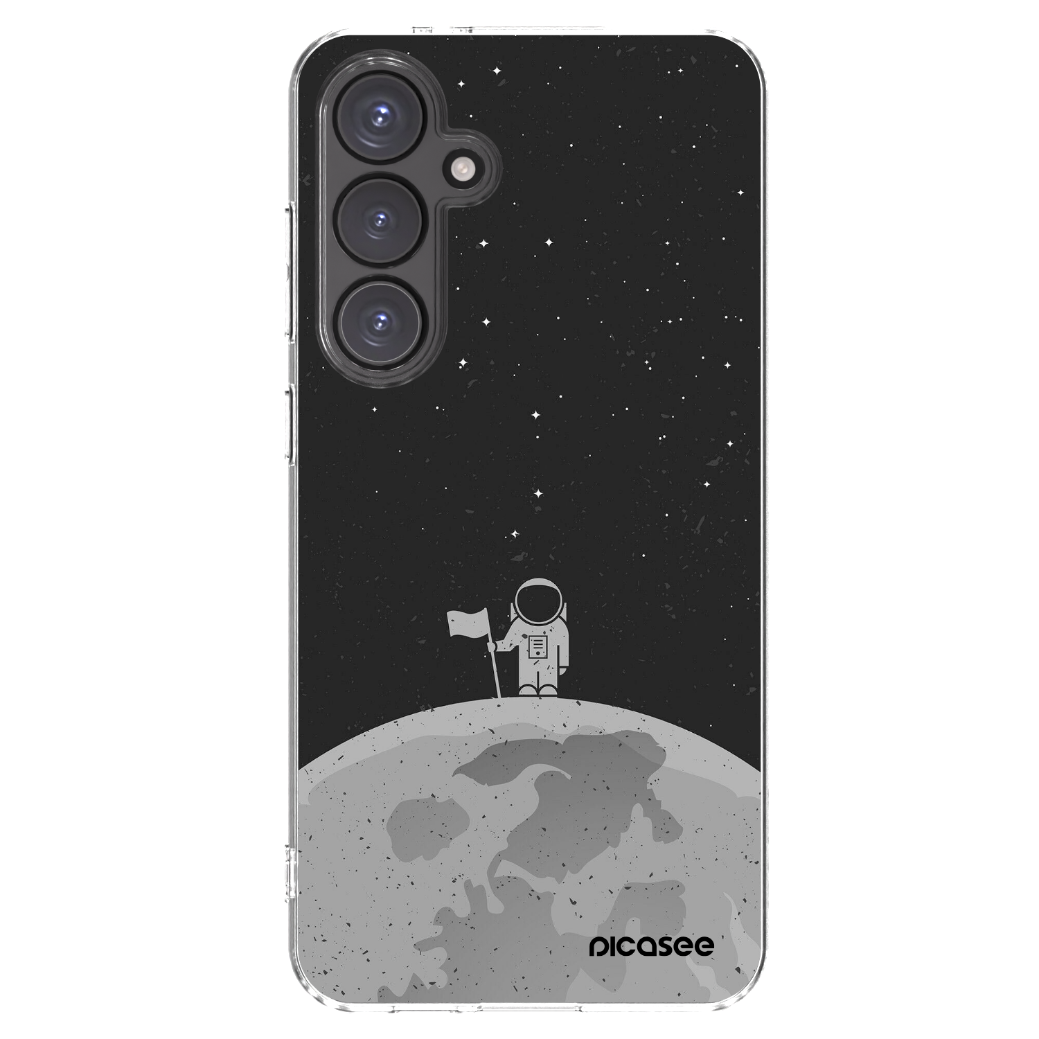 Picasee Samsung Galaxy S24 FE S721B Hülle - Transparentes Silikon - Astronaut