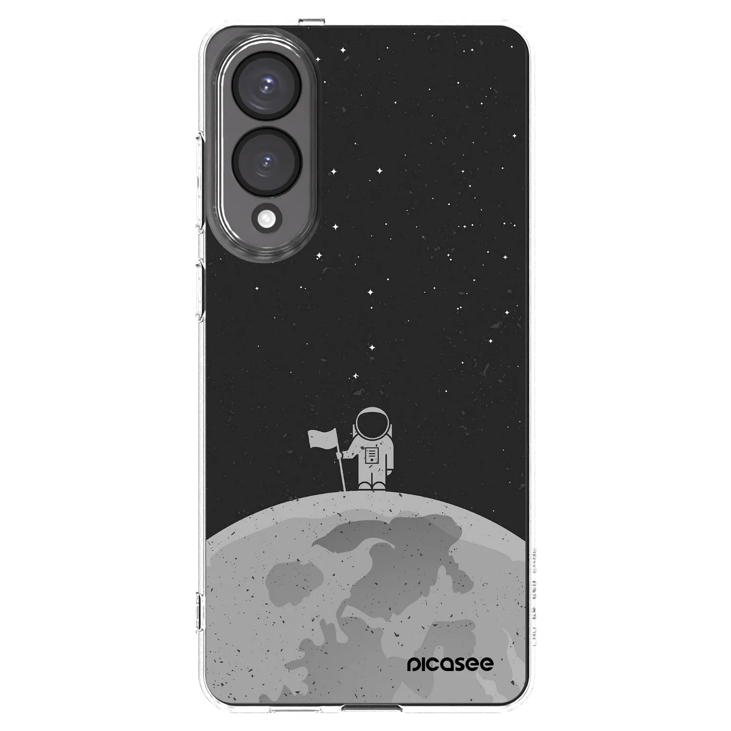 Picasee Samsung Galaxy S25 Edge 5G Hülle - Transparentes Silikon - Astronaut