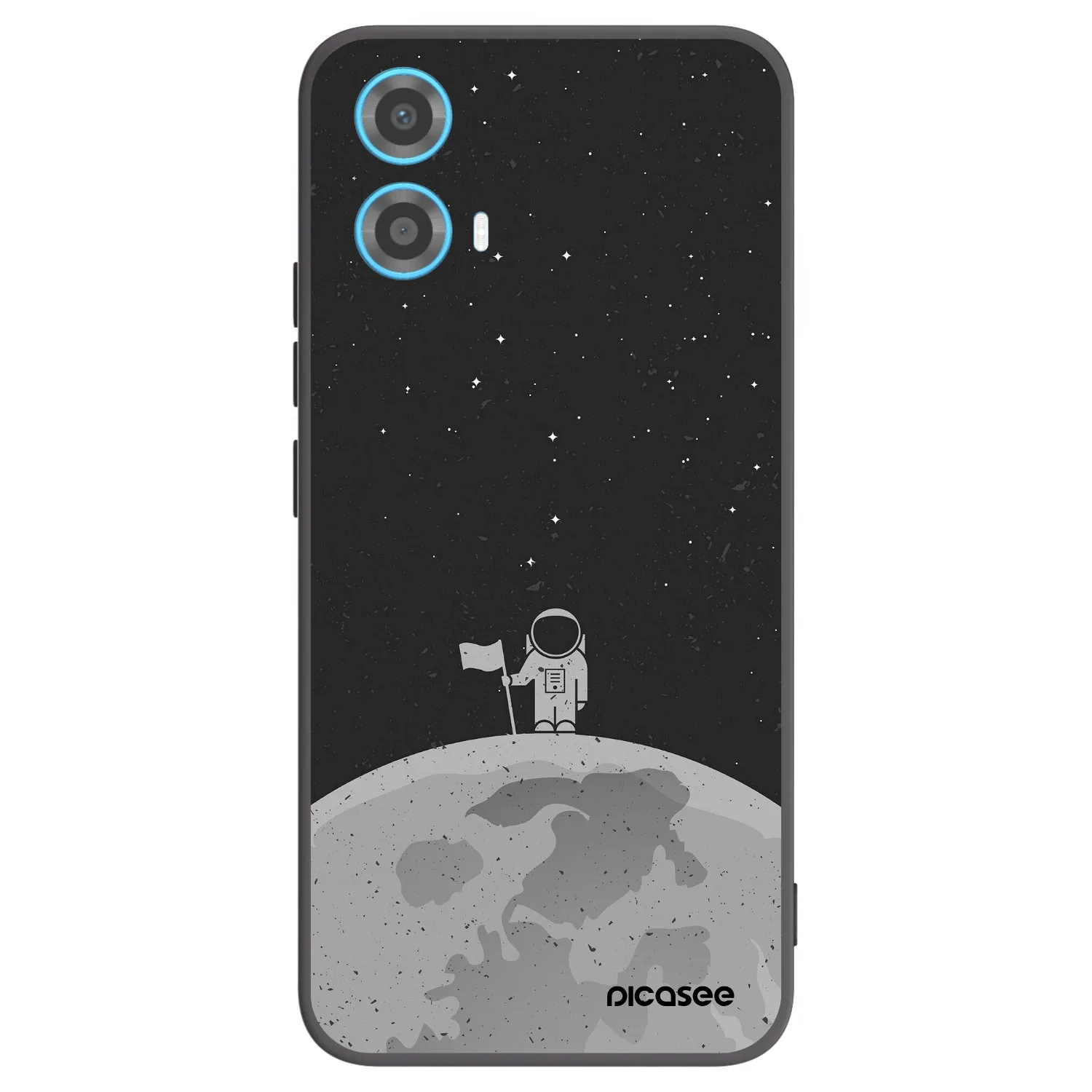 Picasee Motorola Moto G34 5G Hülle - Schwarzes Silikon - Astronaut