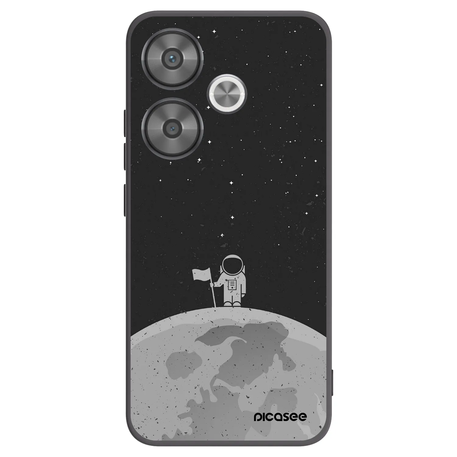 Picasee Xiaomi Poco F6 Hülle - Schwarzes Silikon - Astronaut