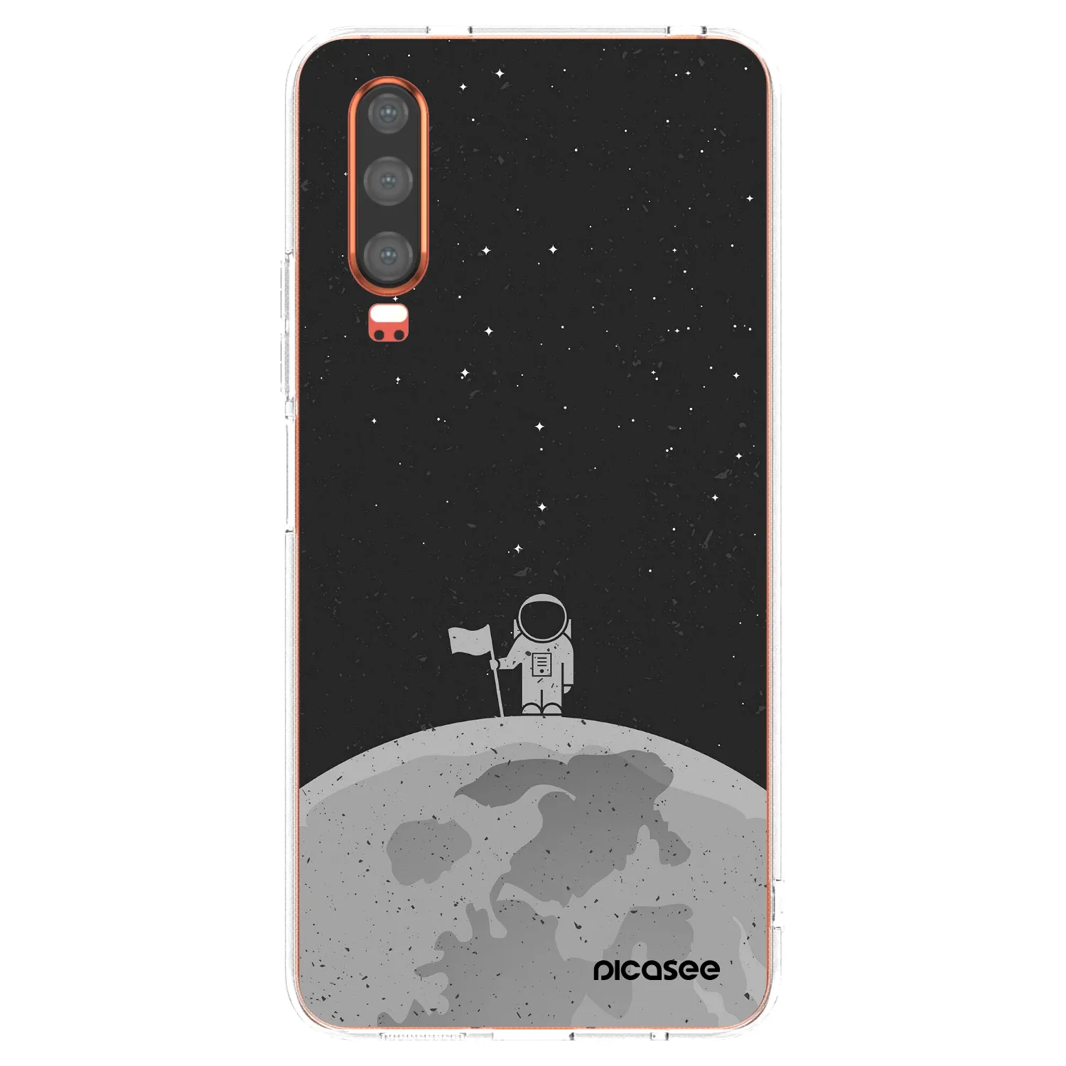 Picasee Huawei P30 Hülle - Transparentes Silikon - Astronaut