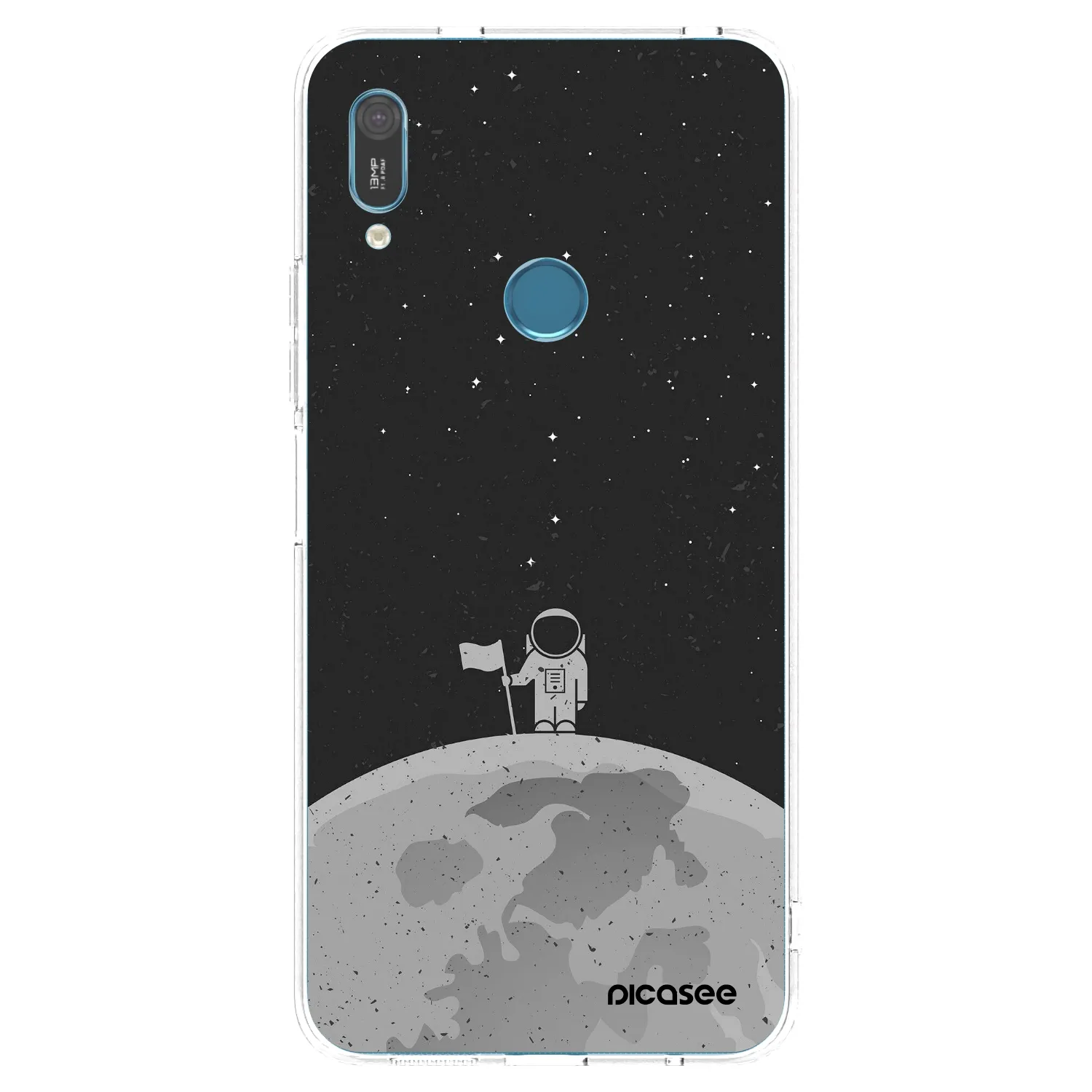 Picasee Huawei Y6 2019 Hülle - Transparentes Silikon - Astronaut