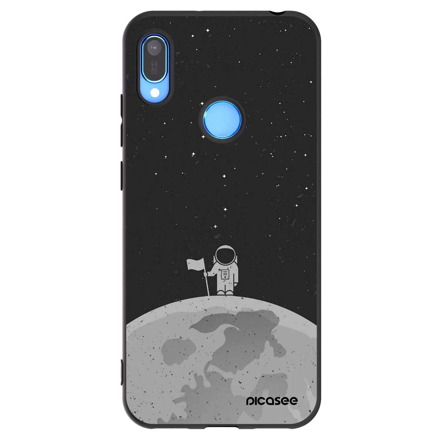 Picasee Huawei Y6 2019 Hülle - Schwarzes Silikon - Astronaut