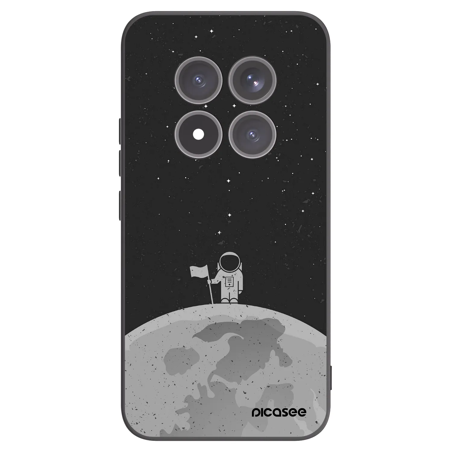 Picasee Xiaomi Redmi Note 15 Pro+ Hülle - Schwarzes Silikon - Astronaut