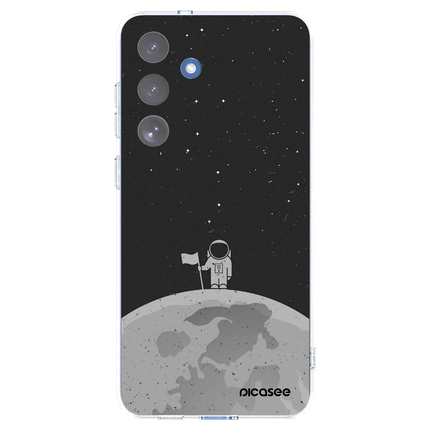Picasee Samsung Galaxy S25 FE 5G Hülle - Transparentes Silikon - Astronaut