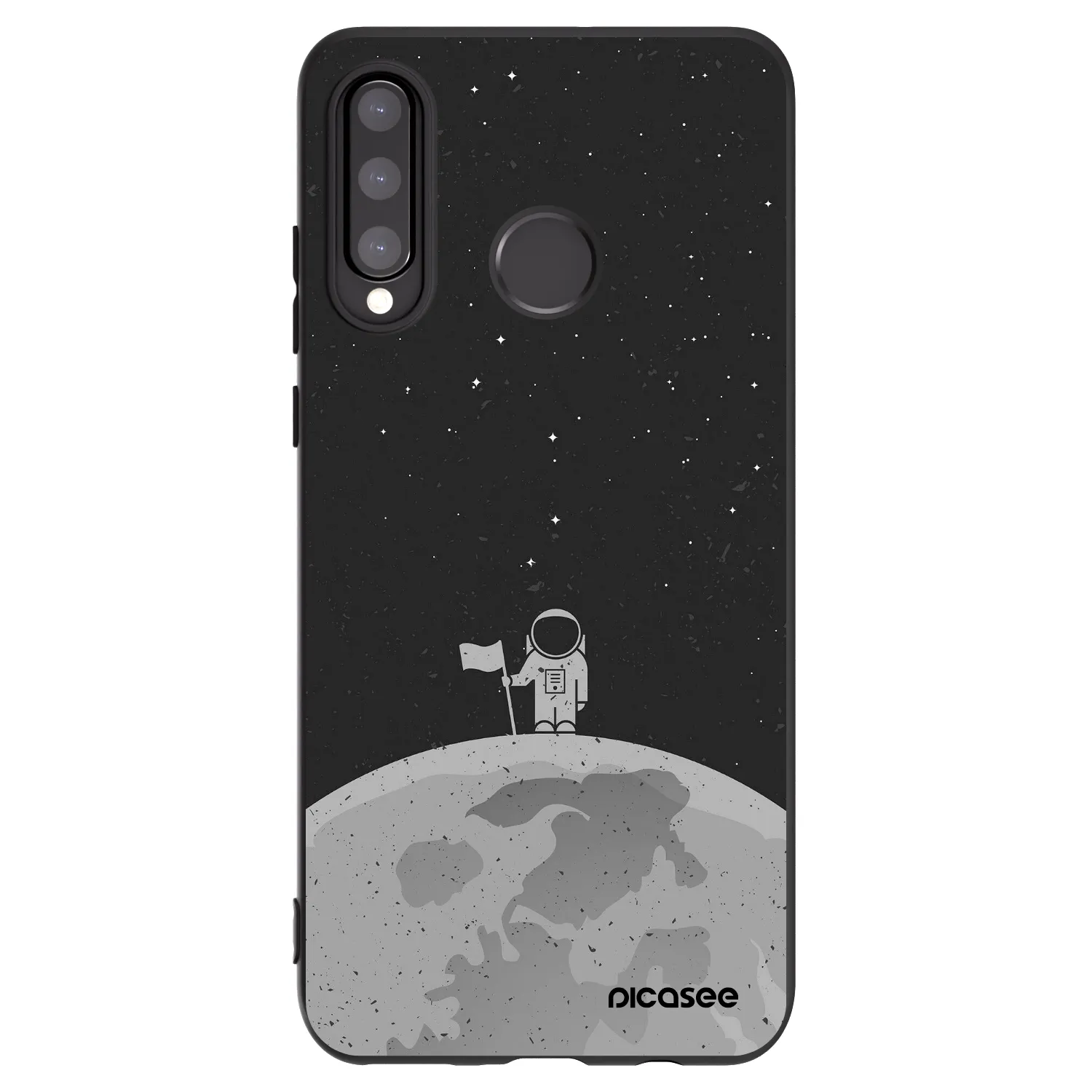 Picasee Huawei P30 Lite Hülle - Schwarzes Silikon - Astronaut