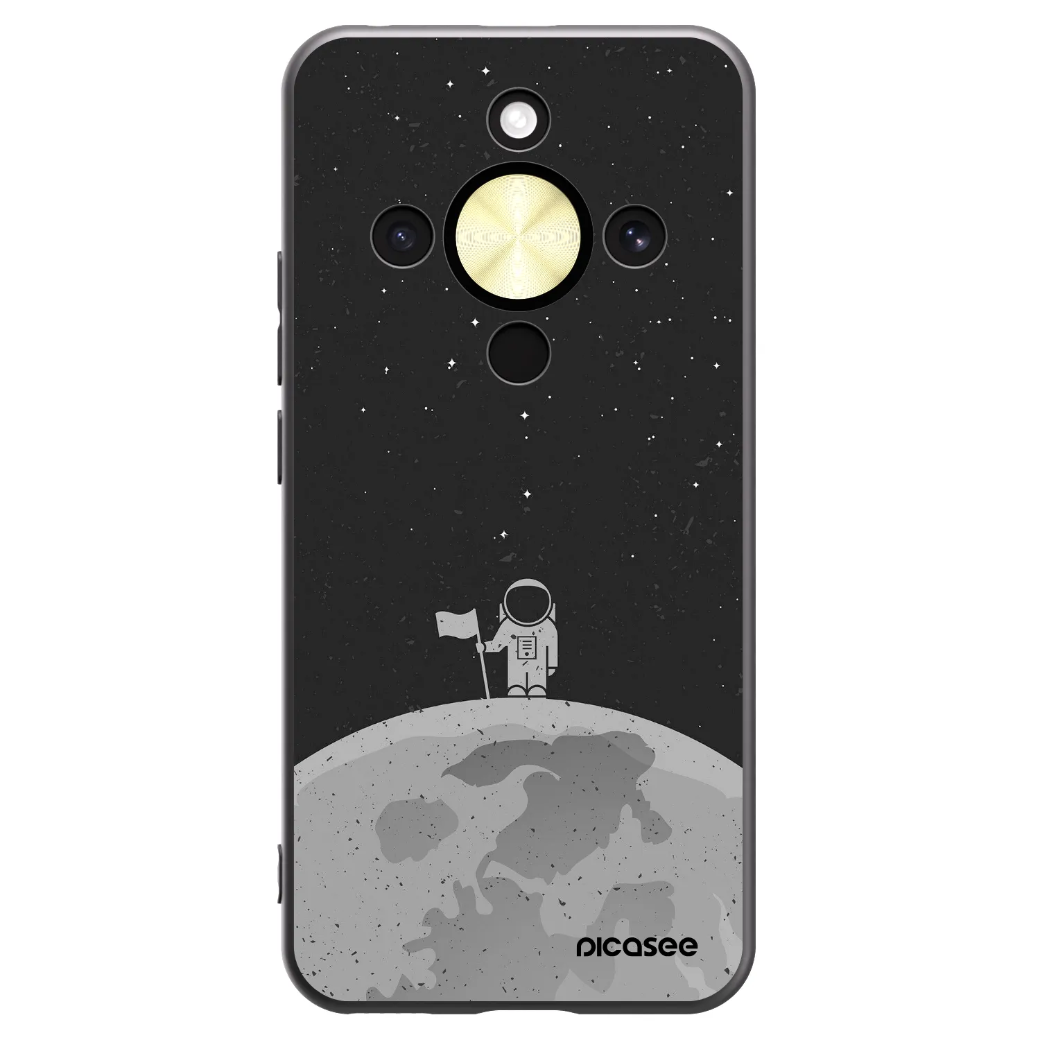Picasee Honor Magic8 Lite 5G Hülle - Schwarzes Silikon - Astronaut