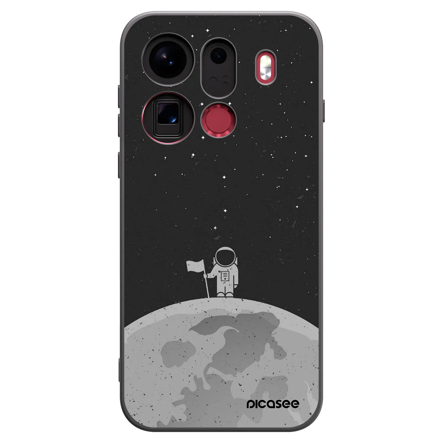 Picasee OPPO Find X9 Pro Hülle - Schwarzes Silikon - Astronaut
