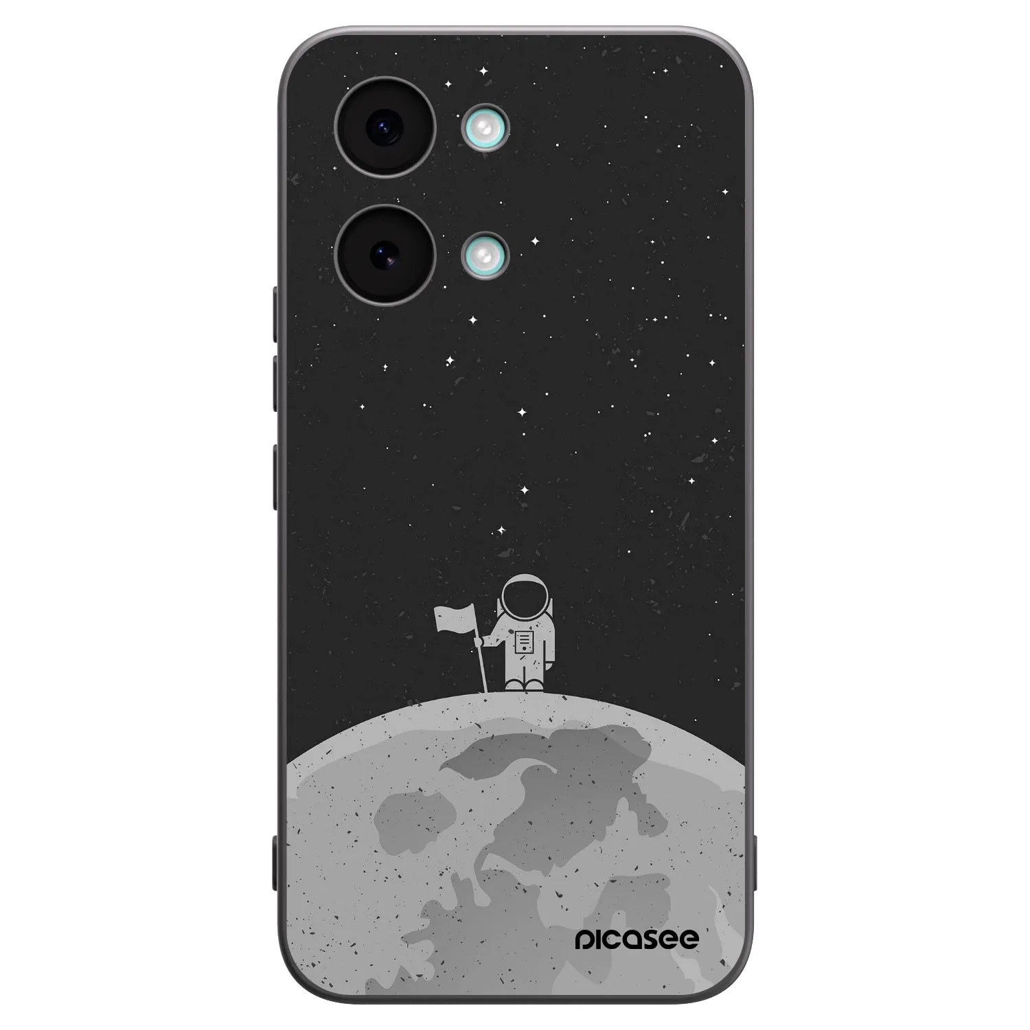 Picasee Xiaomi Poco X8 Pro Max Hülle - Schwarzes Silikon - Astronaut