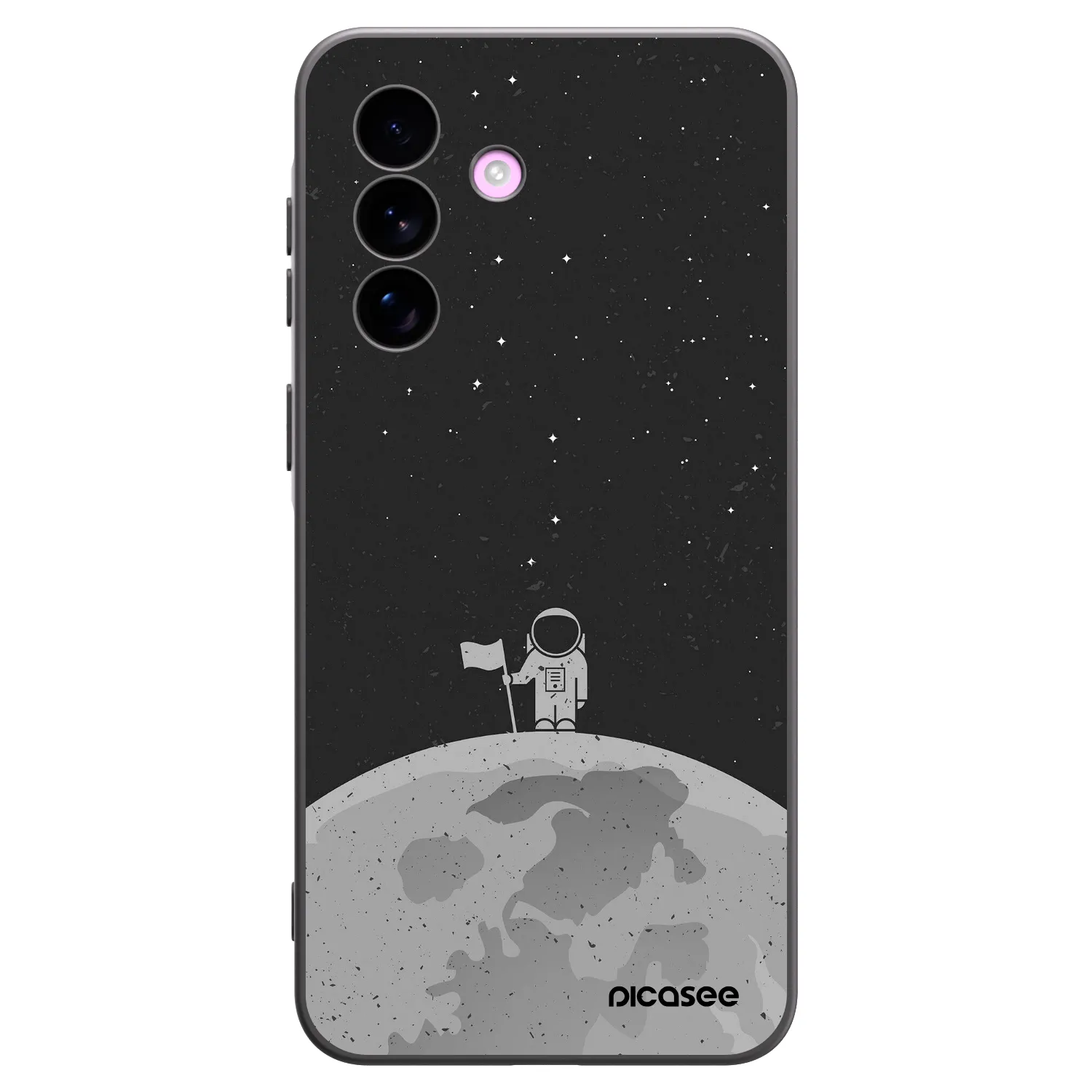 Picasee Samsung Galaxy A57 5G Hülle - Schwarzes Silikon - Astronaut