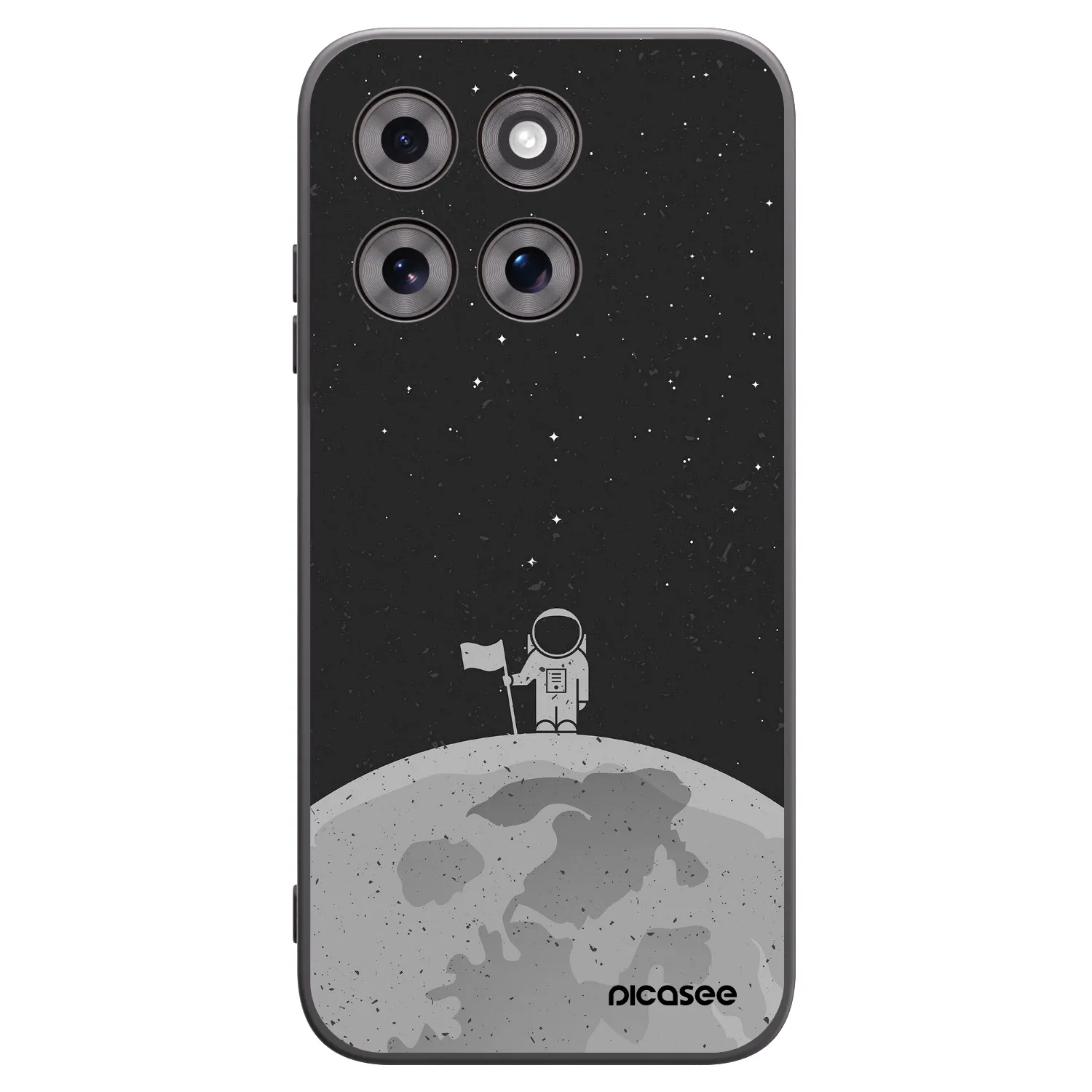 Picasee Motorola Moto G77 Hülle - Schwarzes Silikon - Astronaut