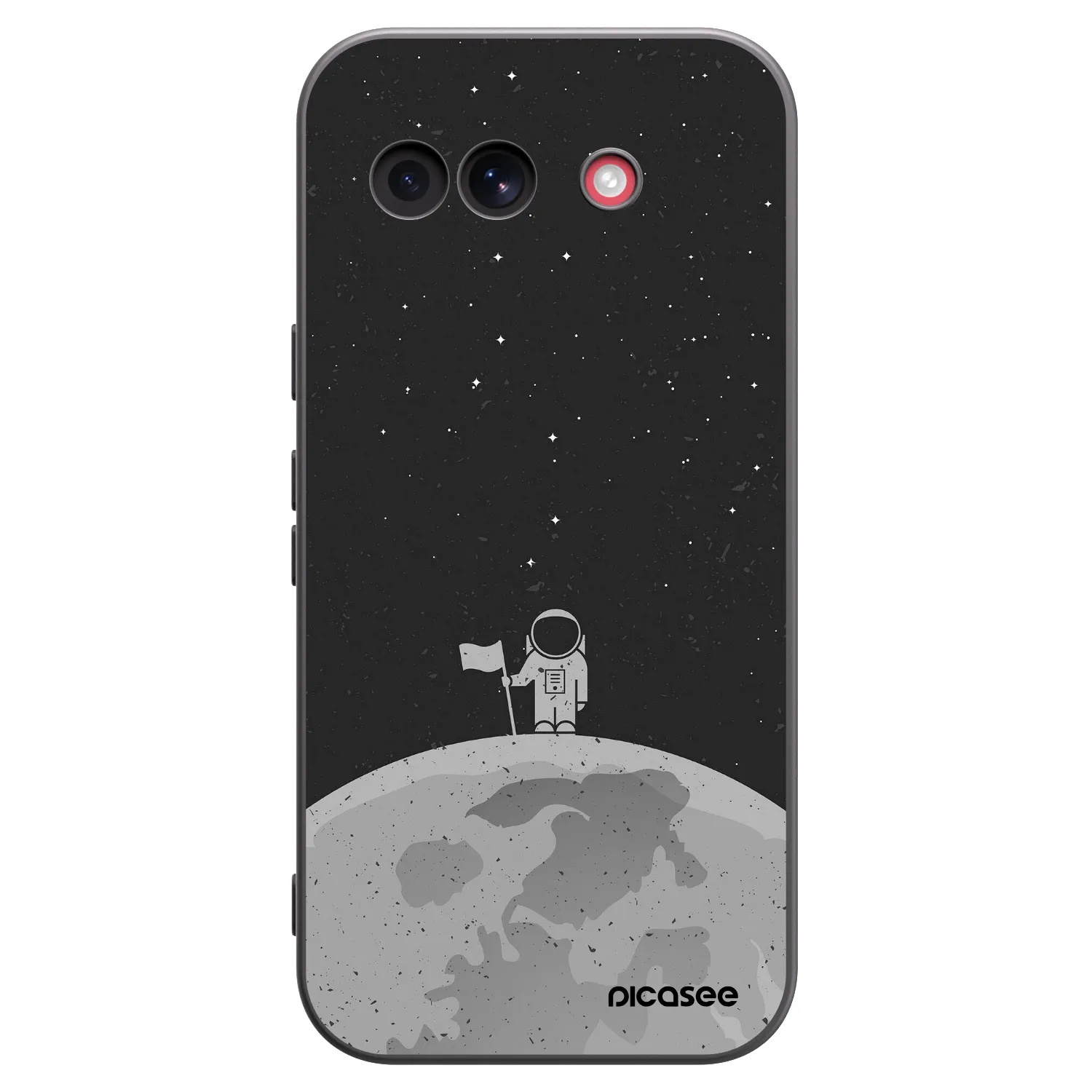 Picasee Google Pixel 10a Hülle - Schwarzes Silikon - Astronaut
