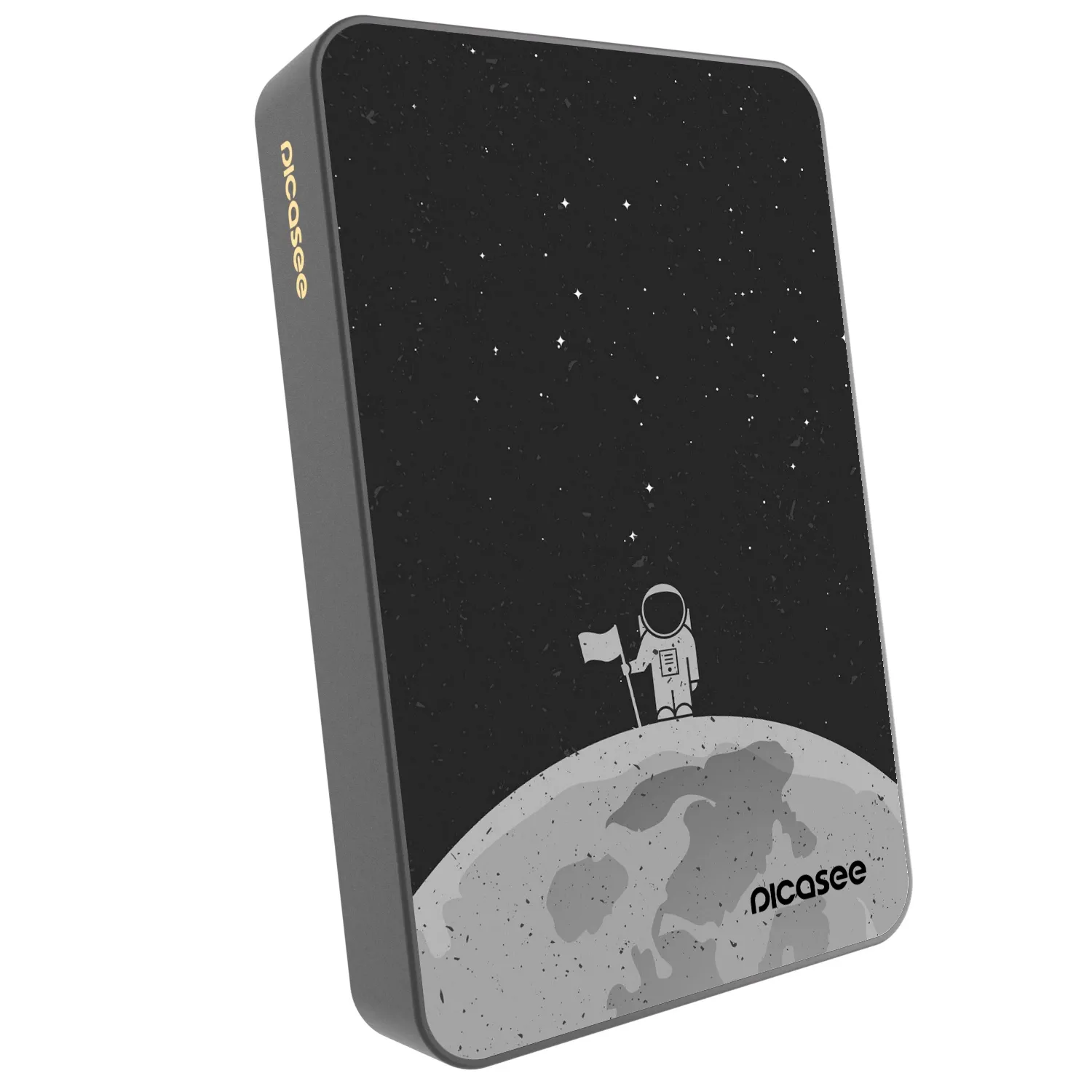 Picasee Powerbank mit MagSafe 10 000 mAh Grau - Astronaut