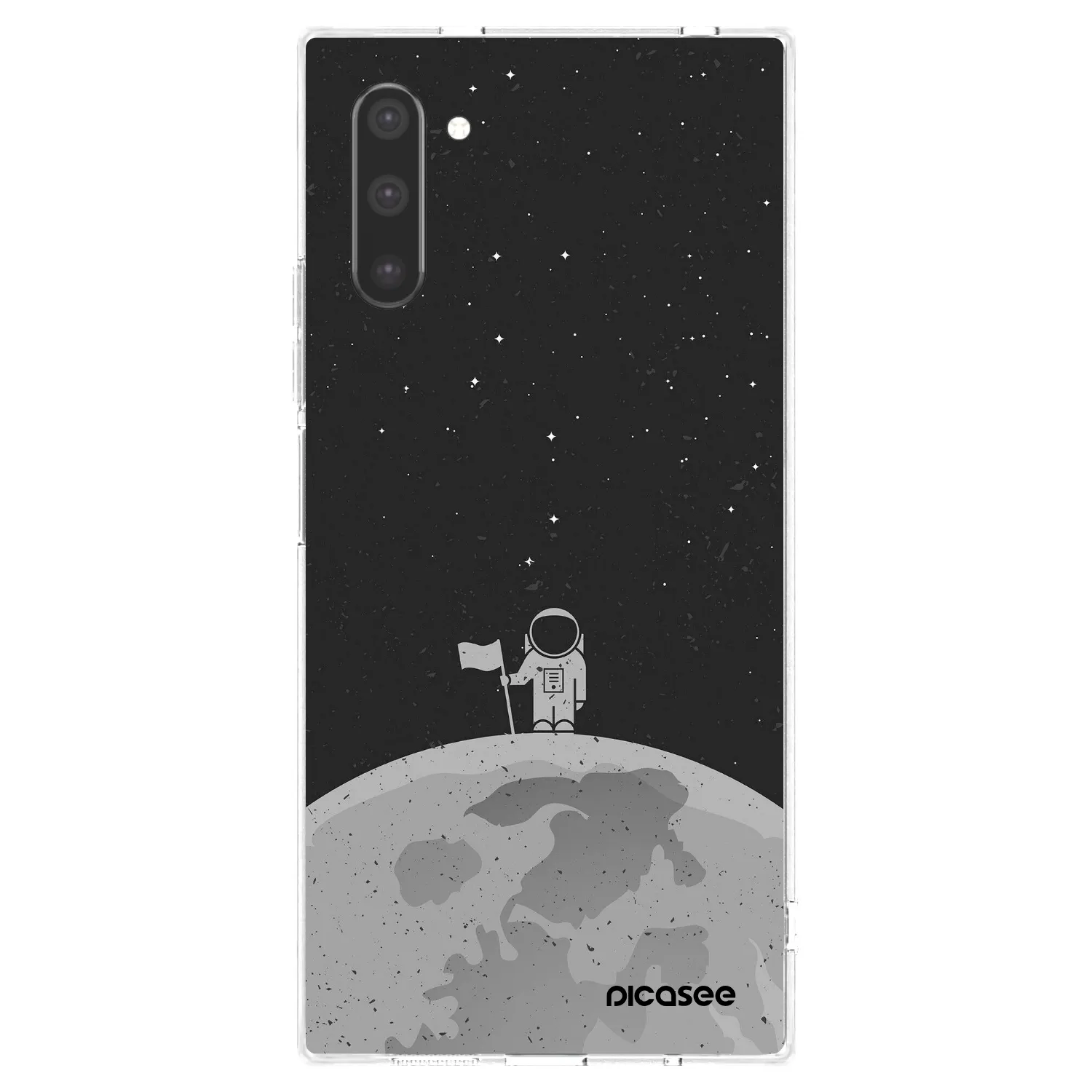Picasee Samsung Galaxy Note 10 N970F Hülle - Transparentes Silikon - Astronaut