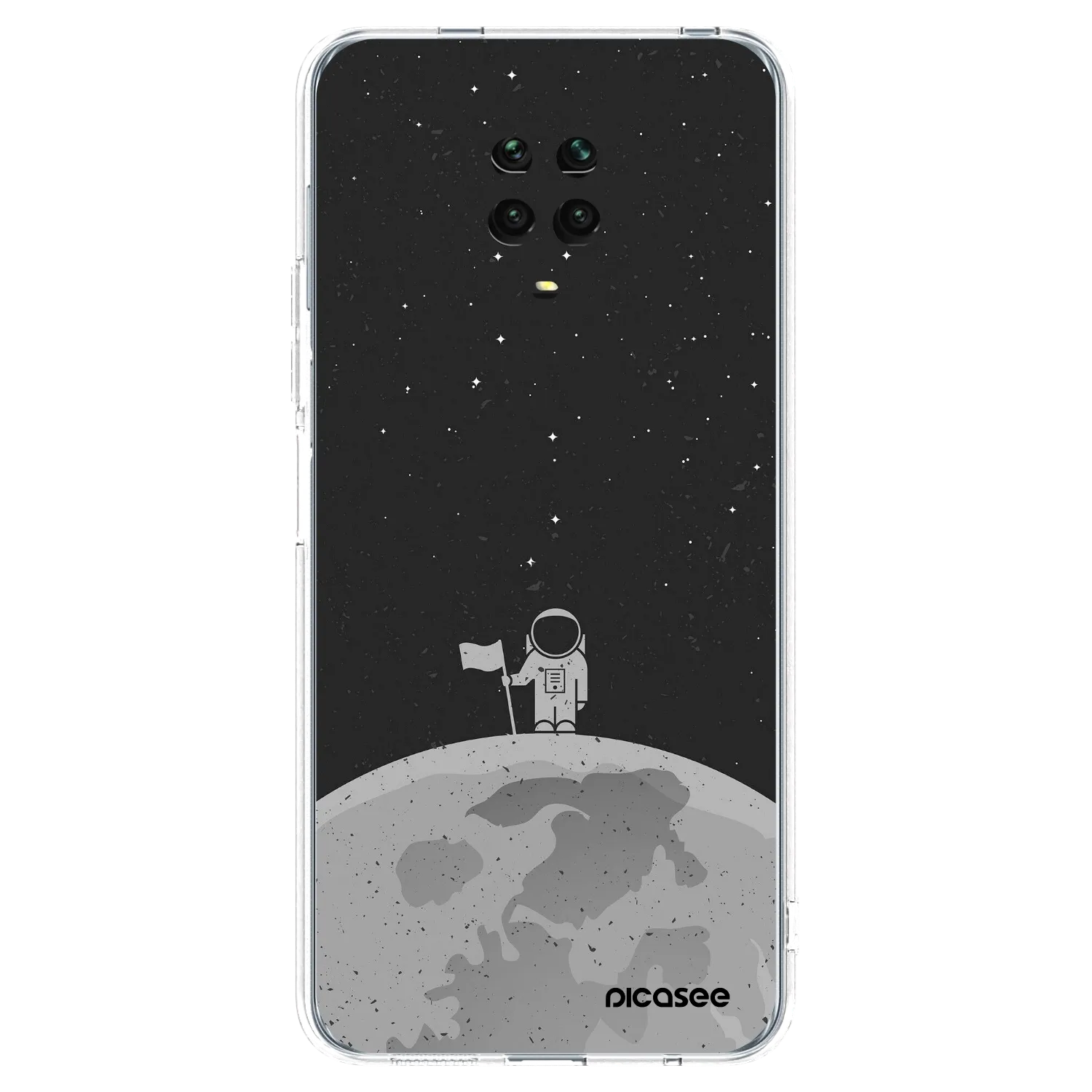 Picasee Xiaomi Redmi Note 9S Hülle - Transparentes Silikon - Astronaut
