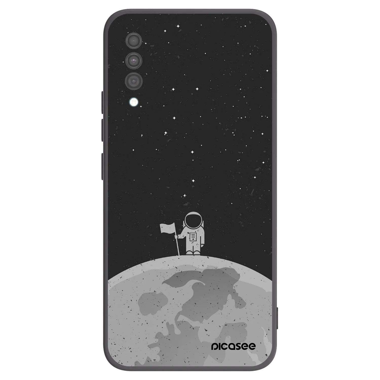 Picasee Samsung Galaxy A30s A307F Hülle - Schwarzes Silikon - Astronaut