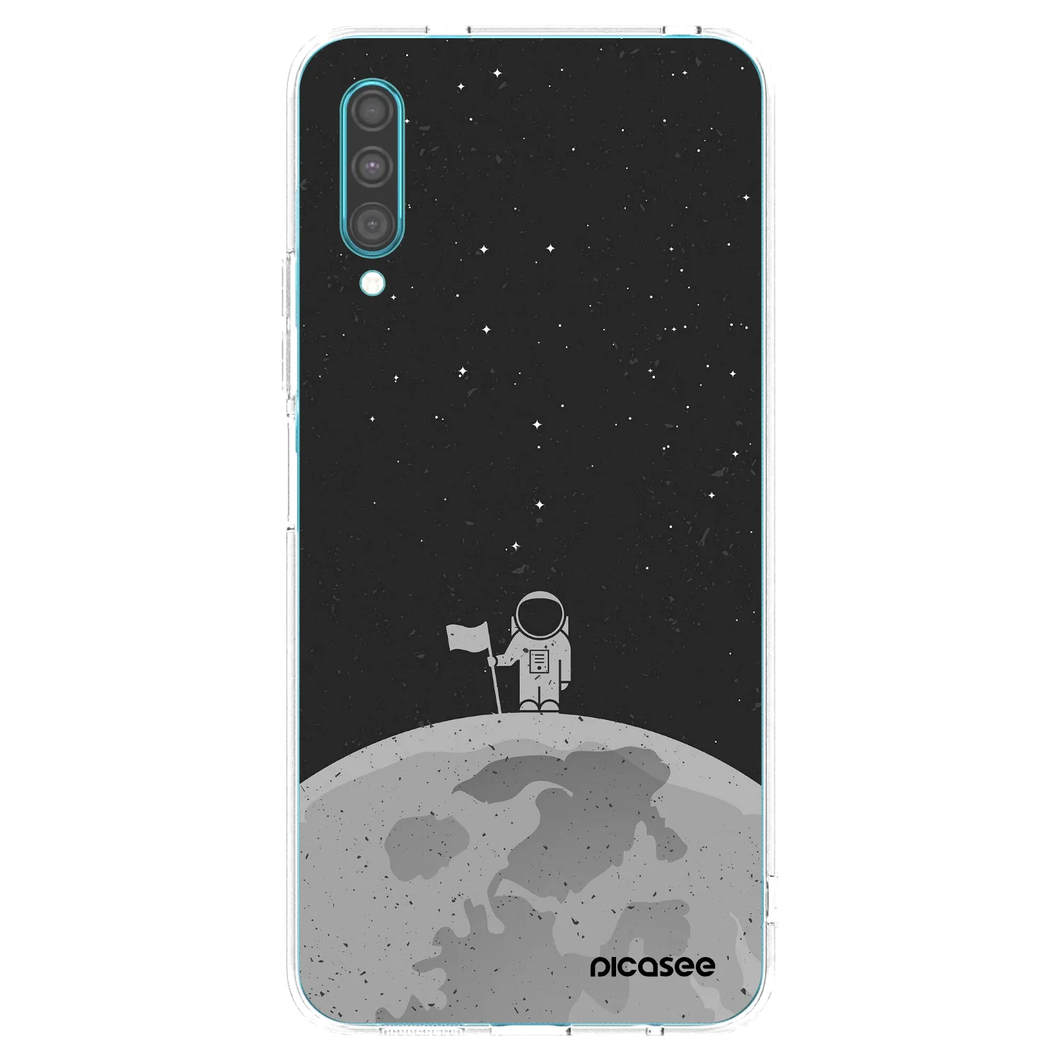 Picasee Samsung Galaxy A30s A307F Hülle - Transparentes Silikon - Astronaut