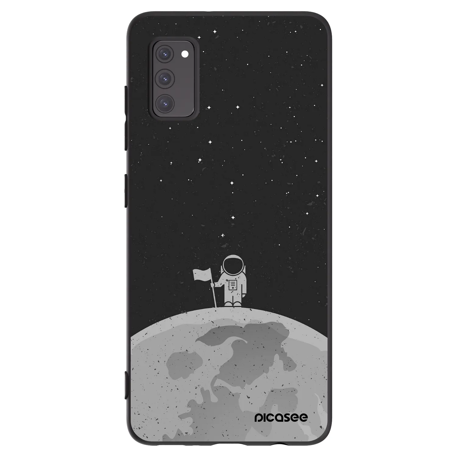 Picasee Samsung Galaxy A41 A415F Hülle - Schwarzes Silikon - Astronaut
