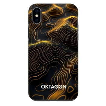 Hülle für Apple iPhone XS Max - OKTAGON - Fightflow Abstract