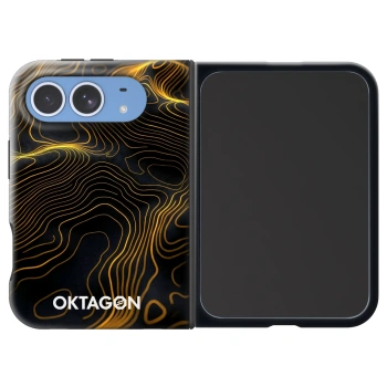 Hülle für Apple iPhone Duo - OKTAGON - Fightflow Abstract