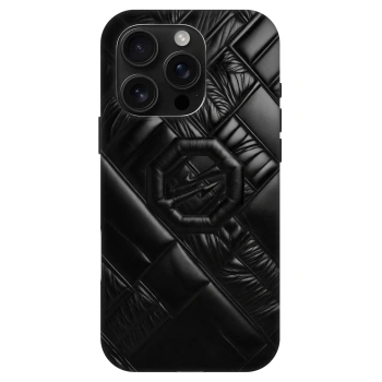 Hülle für Apple iPhone 16 Pro - OKTAGON - Puffer Blackout