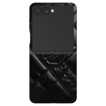 Hülle für Samsung Galaxy Z Flip7 5G - OKTAGON - Puffer Blackout