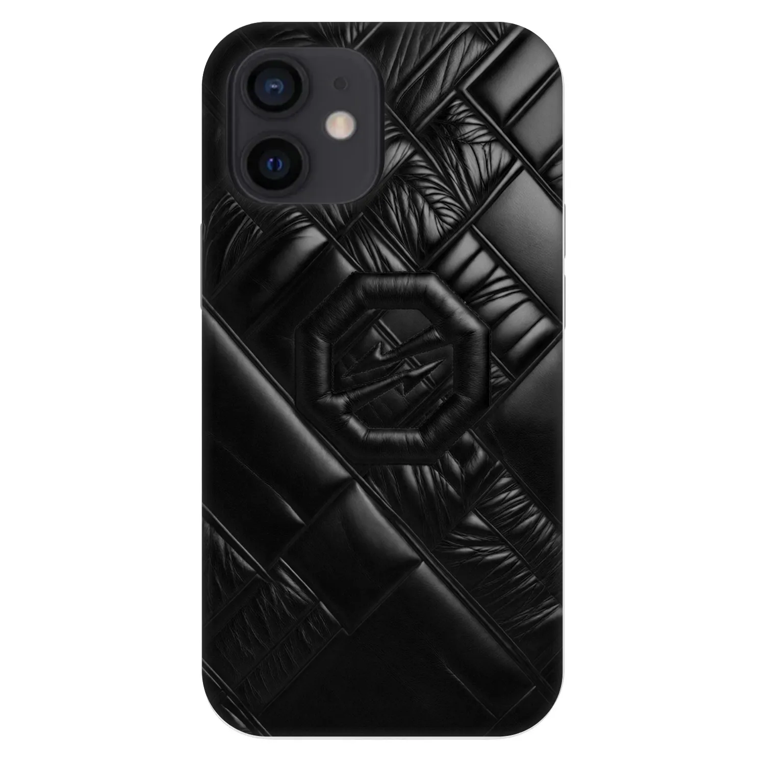 Picasee Fashion Case für Apple iPhone 12 mini - OKTAGON - Puffer Blackout