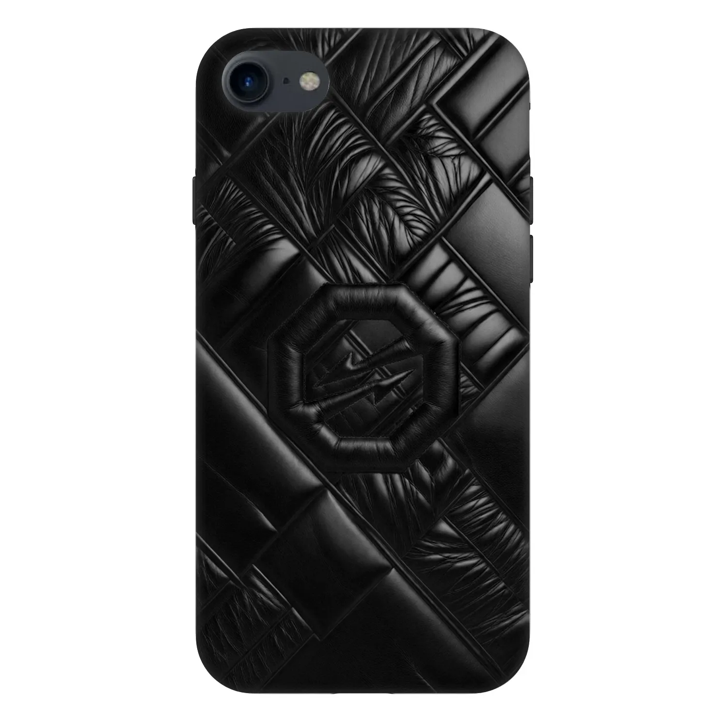 Picasee Fashion Case für Apple iPhone 8 - OKTAGON - Puffer Blackout