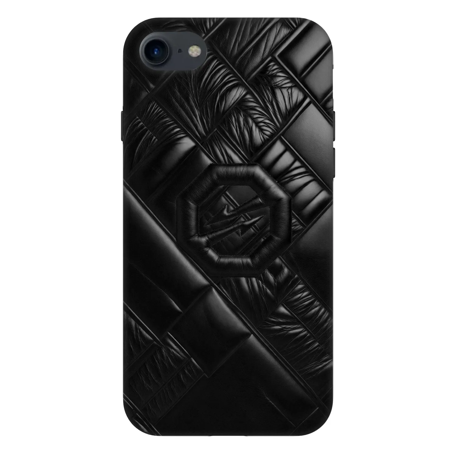 Picasee Fashion Case für Apple iPhone SE 2020 - OKTAGON - Puffer Blackout
