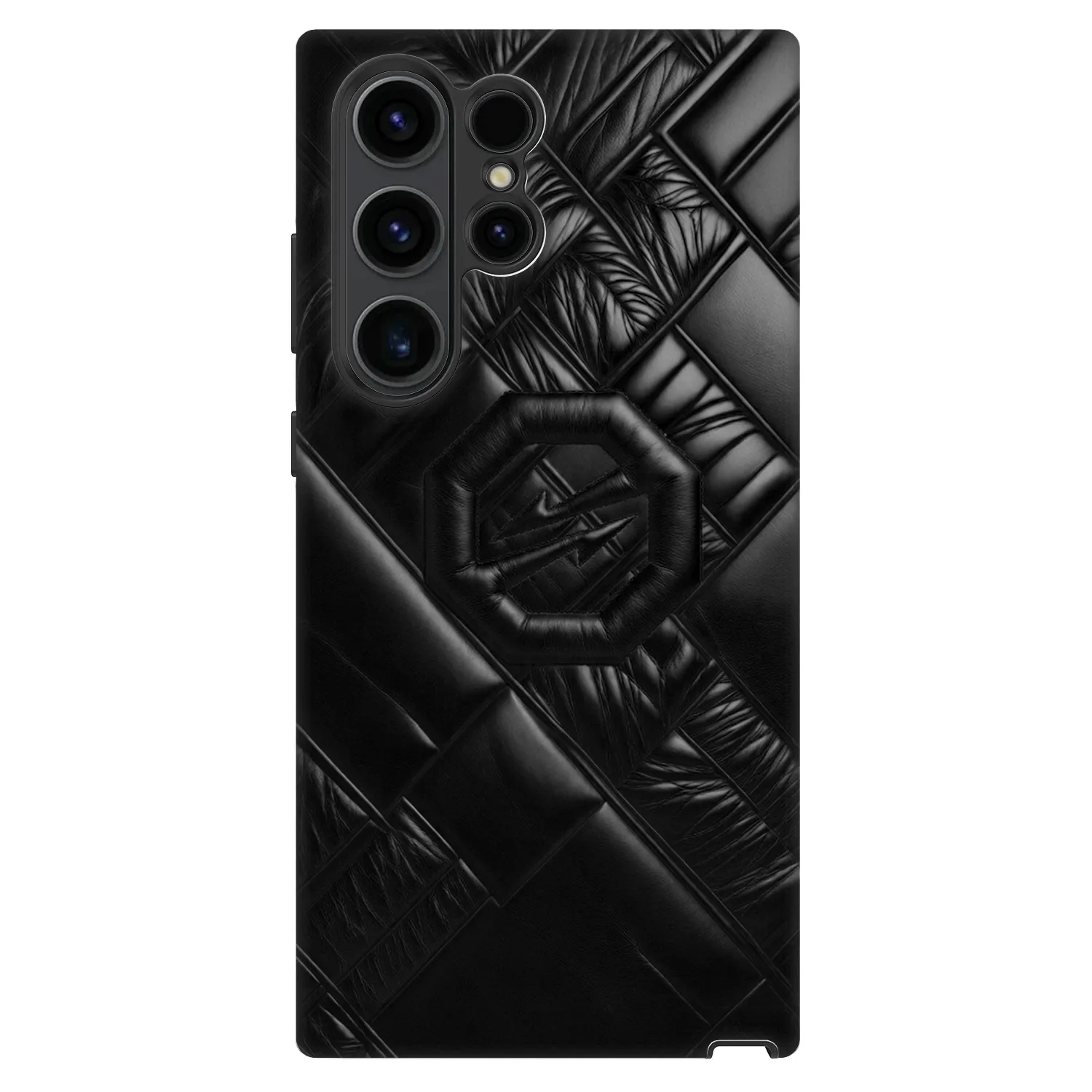 Picasee Fashion Case für Samsung Galaxy S22 Ultra 5G - OKTAGON - Puffer Blackout