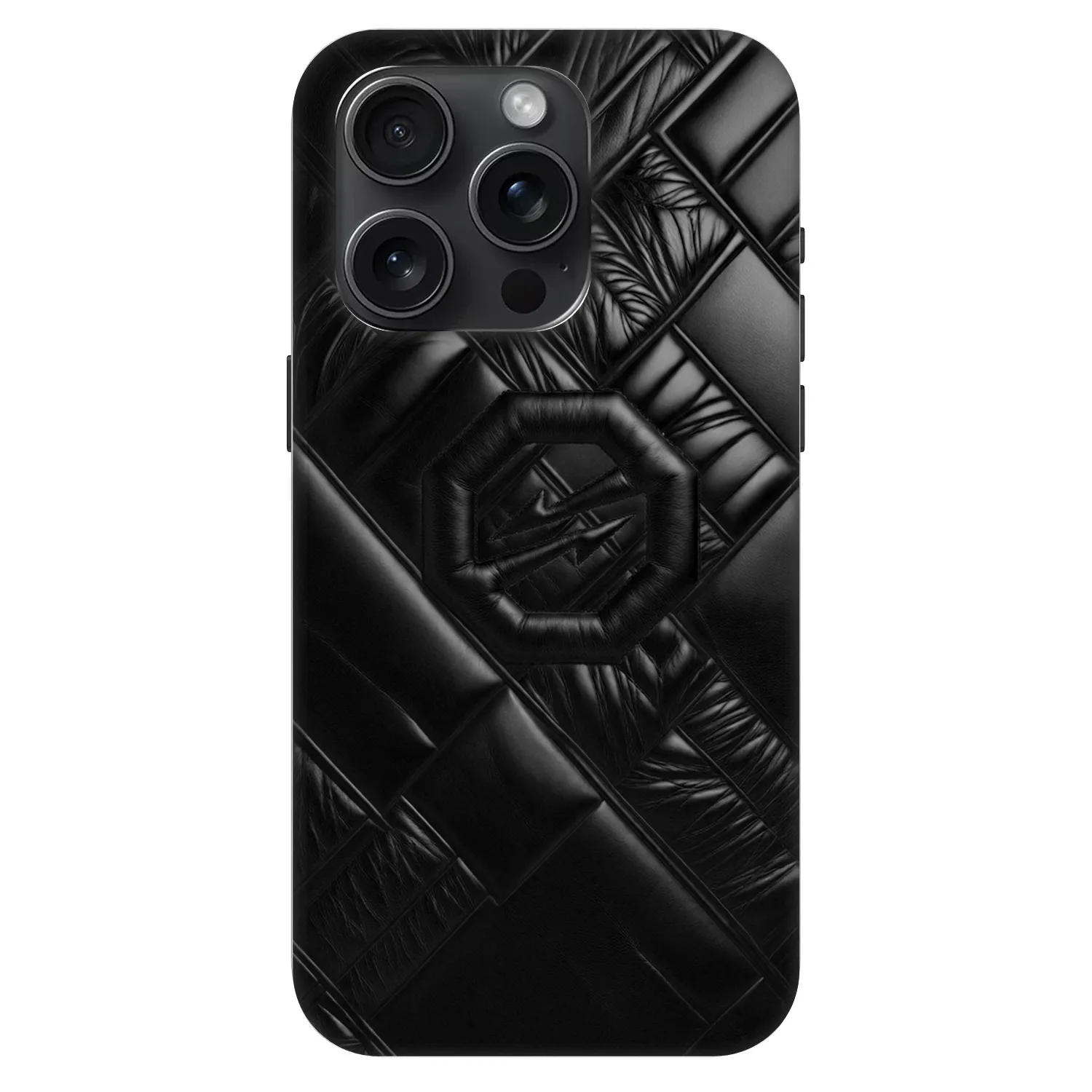 Picasee Fashion Case MagSafe für Apple iPhone 15 Pro - OKTAGON - Puffer Blackout