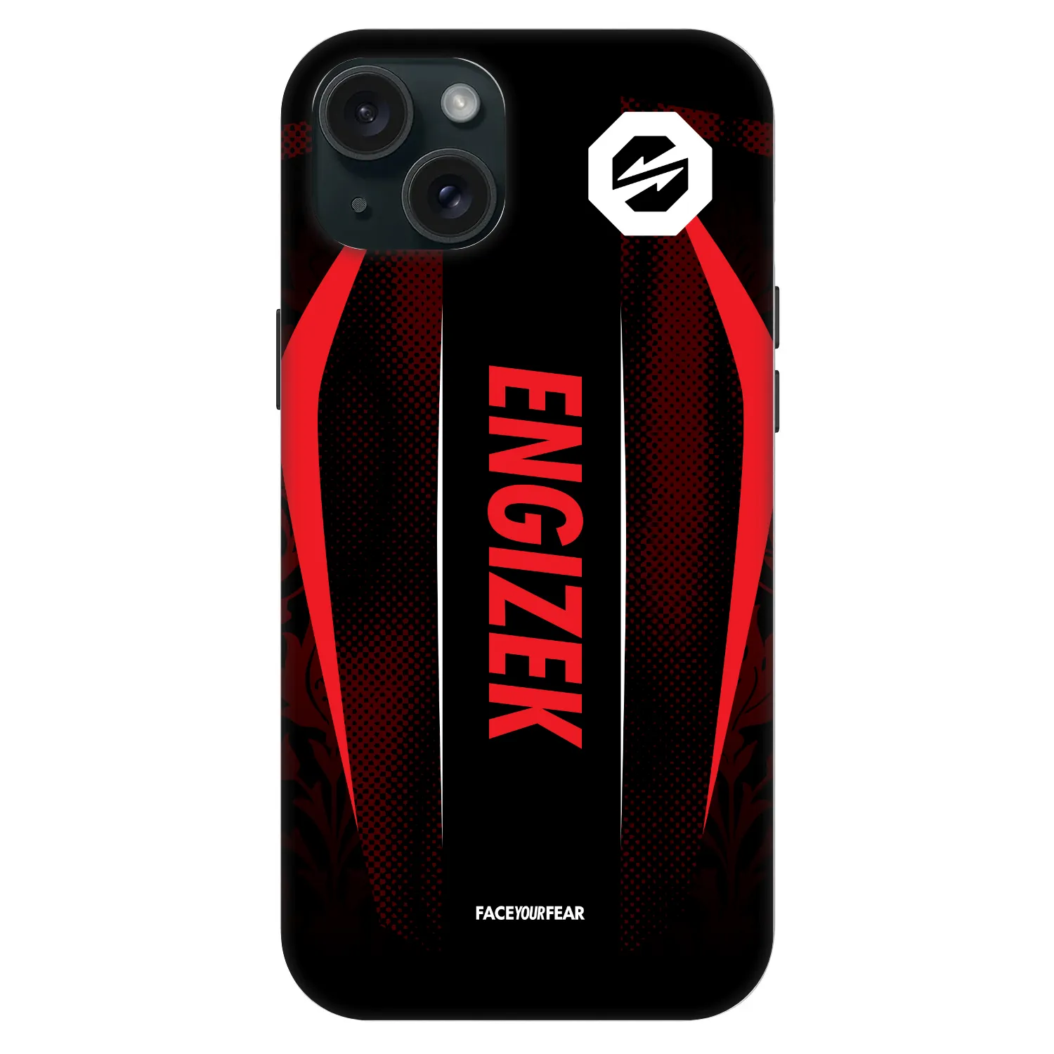 Picasee Fashion Case MagSafe für Apple iPhone 15 Plus - OKTAGON - Engizek Fight Jersey
