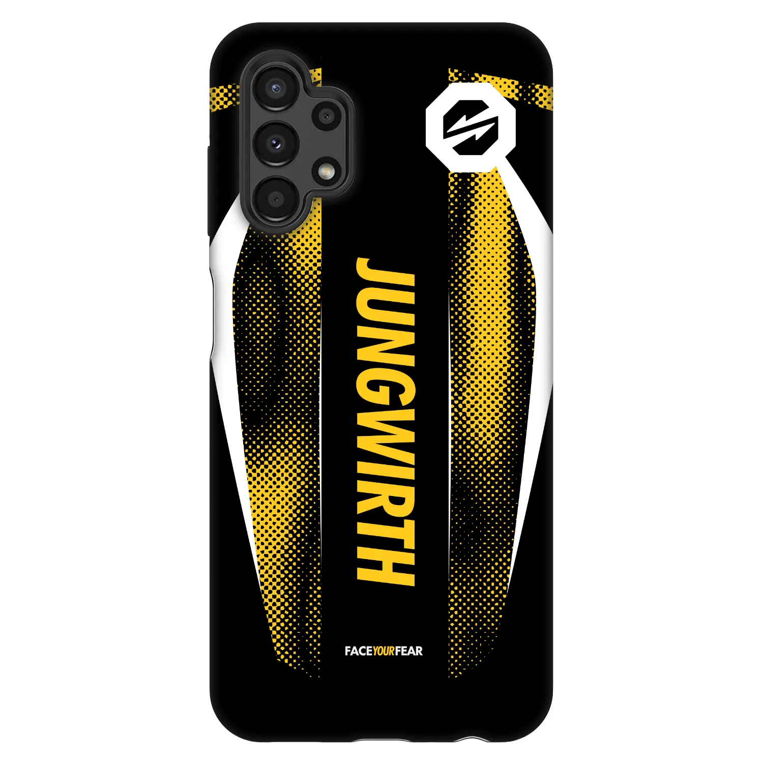 Picasee Fashion Case für Samsung Galaxy A13 4G A135 - OKTAGON - Jungwirth Fight Jersey