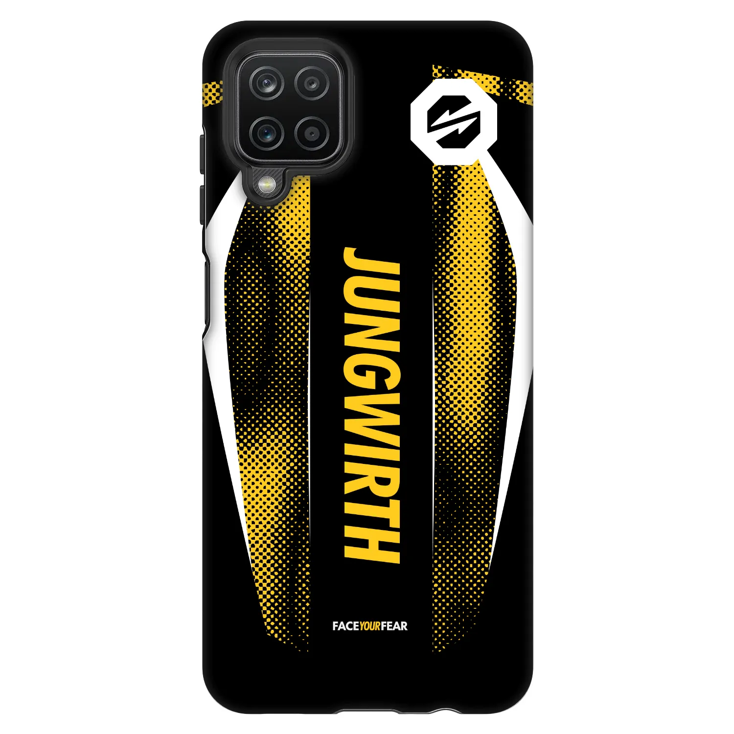 Picasee Fashion Case für Samsung Galaxy A12 A125F - OKTAGON - Jungwirth Fight Jersey