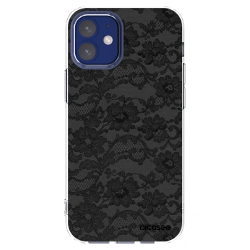 Picasee Apple iPhone 12 mini Hülle - Transparentes Silikon - Dark Elegance
