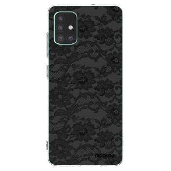 Picasee Samsung Galaxy M51 M515F Hülle - Transparentes Silikon - Dark Elegance