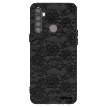 Picasee Realme 6i Hülle - Schwarzes Silikon - Dark Elegance