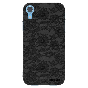 Picasee Apple iPhone XR Hülle - Transparentes Silikon - Dark Elegance