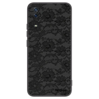 Picasee Vivo Y11s Hülle - Schwarzes Silikon - Dark Elegance