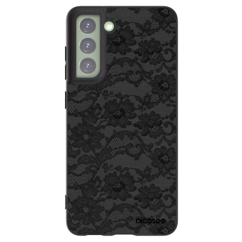 Picasee Samsung Galaxy S21 FE 5G Hülle - Schwarzes Silikon - Dark Elegance
