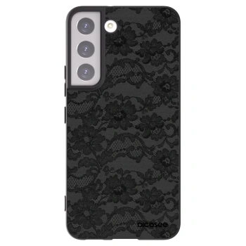 Picasee Samsung Galaxy S22 5G Hülle - Schwarzes Silikon - Dark Elegance