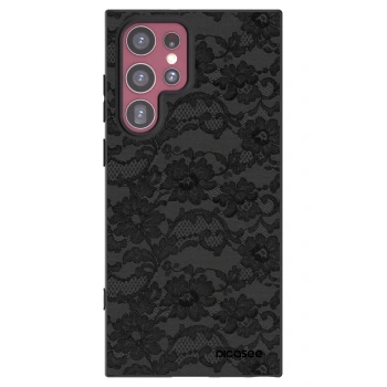 Picasee Samsung Galaxy S22 Ultra 5G Hülle - Schwarzes Silikon - Dark Elegance