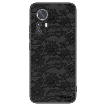 Picasee Xiaomi 12 Pro Hülle - Schwarzes Silikon - Dark Elegance