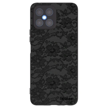 Picasee Honor X8 4G Hülle - Schwarzes Silikon - Dark Elegance