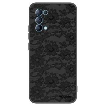 Picasee OPPO A16s Hülle - Schwarzes Silikon - Dark Elegance