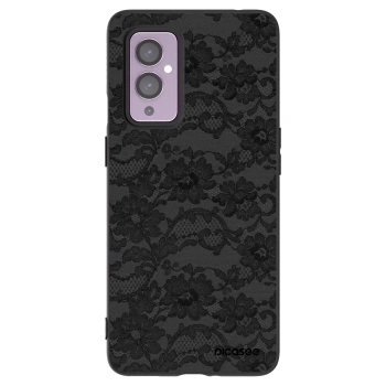 Picasee OnePlus 9 Hülle - Schwarzes Silikon - Dark Elegance