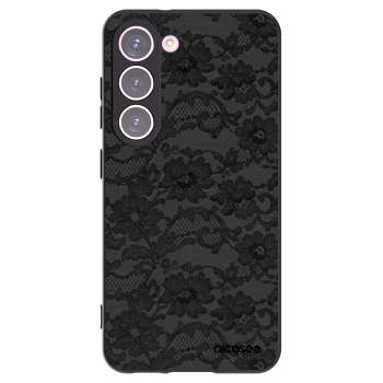 Picasee Samsung Galaxy S23 5G Hülle - Schwarzes Silikon - Dark Elegance