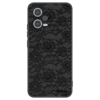 Picasee Xiaomi Redmi Note 12 5G Hülle - Schwarzes Silikon - Dark Elegance